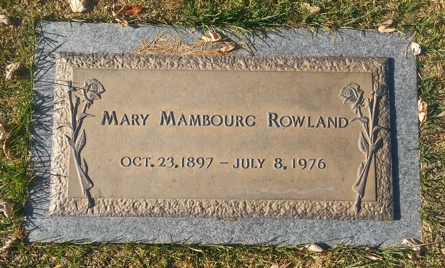 Picture of Marker for Mary Mambourg Rowland