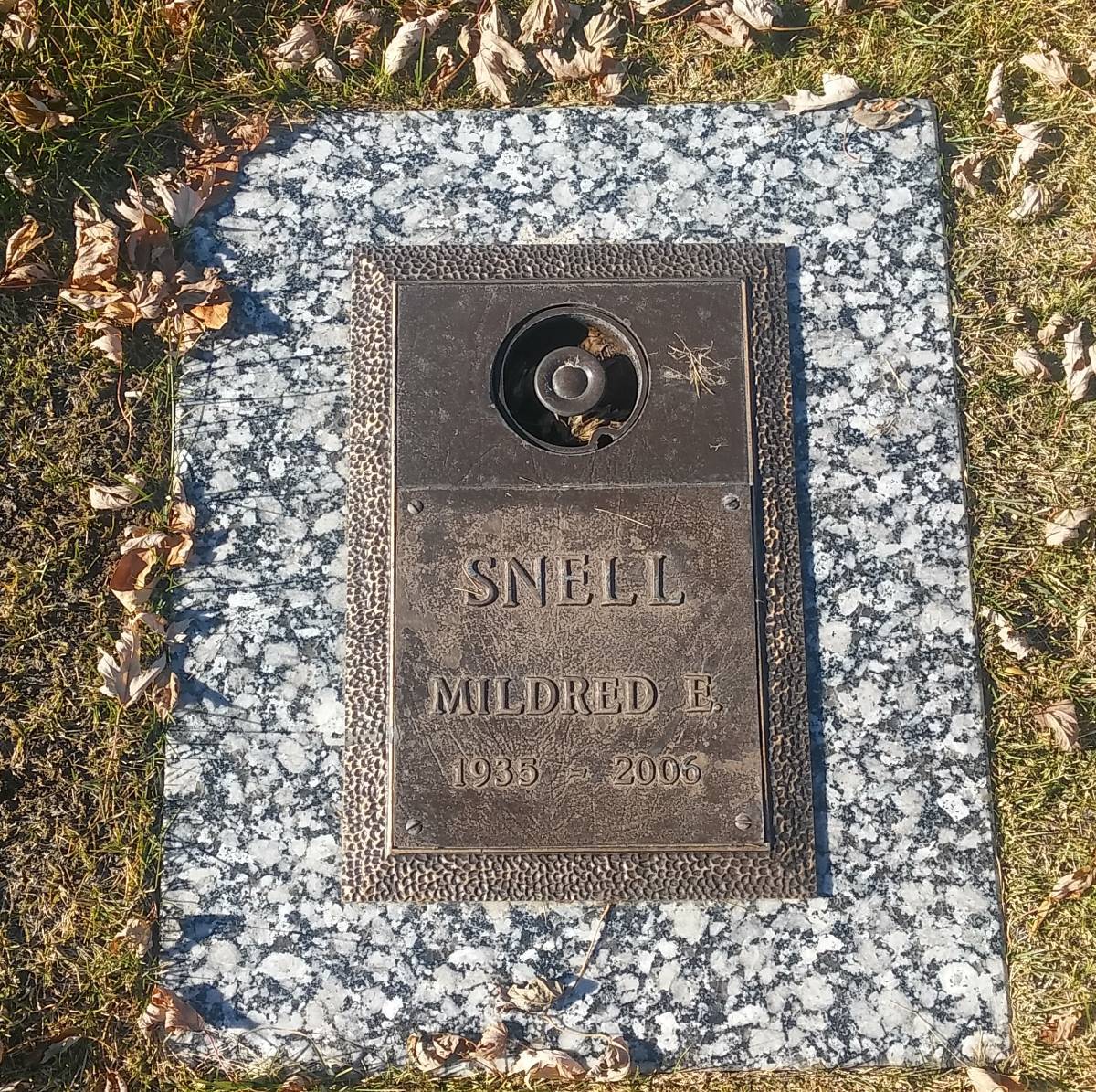 Picture - Marker for Mildred Snell